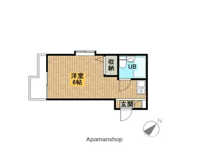 メゾン・ド・スターブル(ワンルーム/1階)の間取り写真