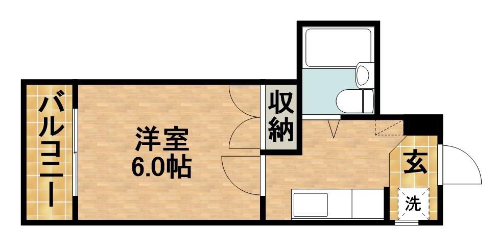 助信モンドイースト(1K/1階)の間取り写真