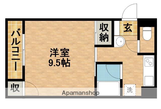 アベニュー山下(1K/5階)の間取り写真