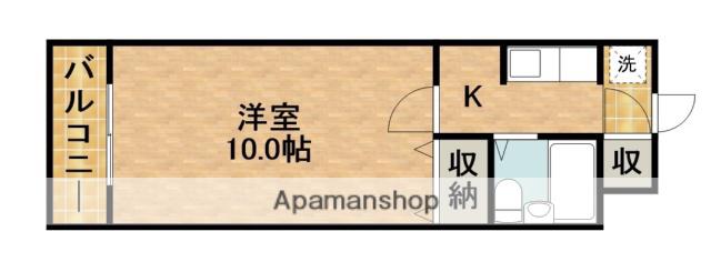 中沢CHG(1K/2階)の間取り写真