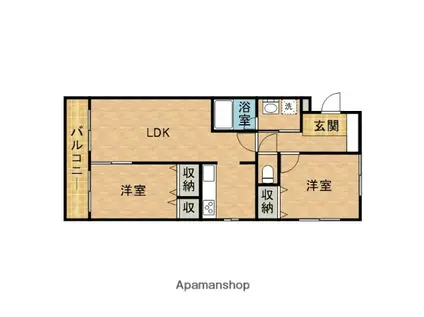 プリマクラッセ(2LDK/2階)の間取り写真