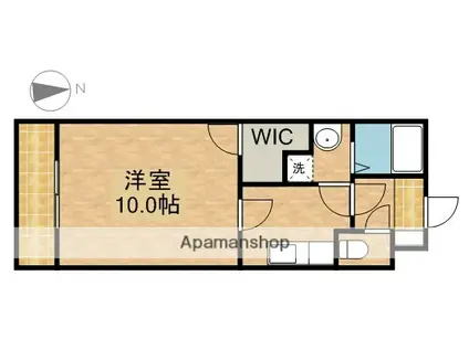 メゾーネ・オーブ(1K/3階)の間取り写真