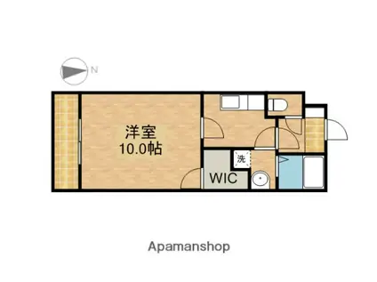 メゾーネ・オーブ(1K/1階)の間取り写真