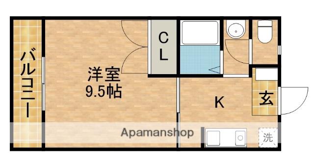 ファーストステイション(1K/2階)の間取り写真