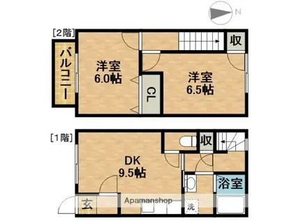 IU27N(2DK)の間取り写真