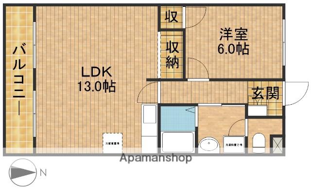 フロントヒルズⅡ(1LDK/4階)の間取り写真