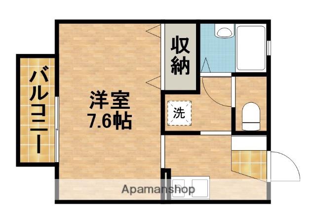 フローラNAKAJIMA(1K/2階)の間取り写真