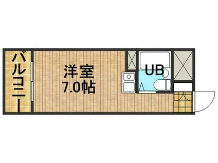 朝日プラザ浜松ステーションスクエア(ワンルーム/6階)の間取り写真