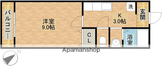 アンジュ(1K/2階)の間取り写真