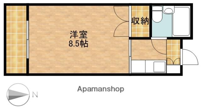 メゾンベルシャンブル(1K/1階)の間取り写真