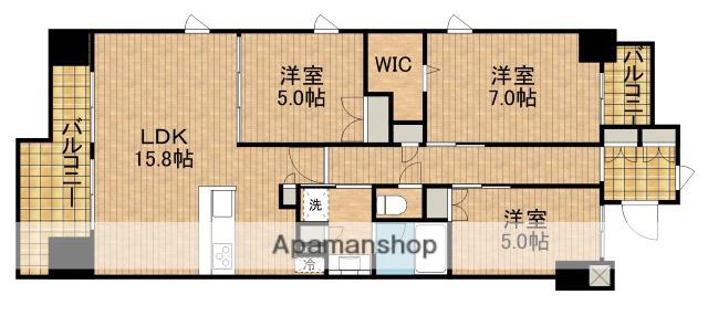 プレミスト鍛冶町(3LDK/8階)の間取り写真