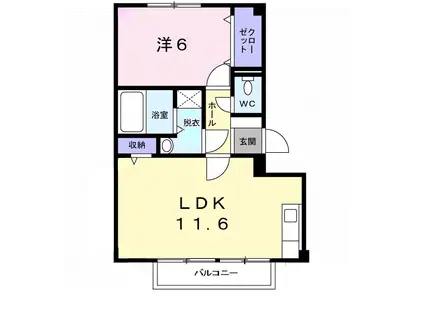 アーバンクリエイト(1LDK/1階)の間取り写真