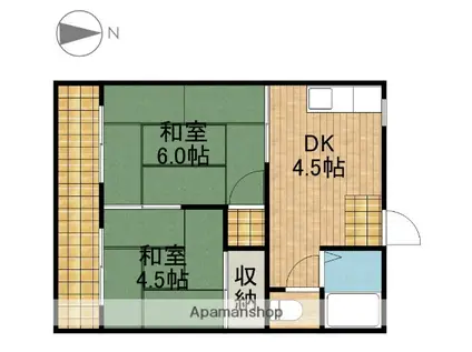 フォーブル33(2K/1階)の間取り写真