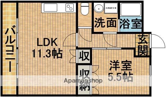 ルナ・エスペランサⅠ(1LDK/3階)の間取り写真