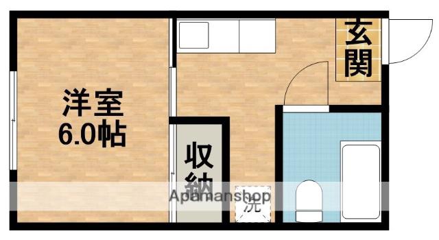 フォーブルS菊川NO.8(1K/1階)の間取り写真