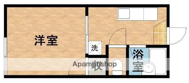 オレゴンPARTⅡ(1K/2階)の間取り写真