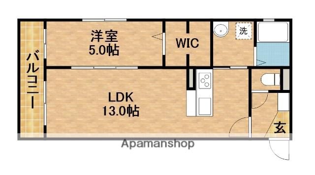 ヘリオス佐藤(1LDK/1階)の間取り写真