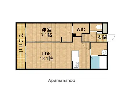 第2ドゥプランニングマンション(1LDK/2階)の間取り写真