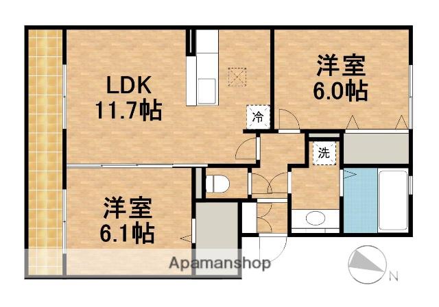 A-ROOM(2LDK/2階)の間取り写真