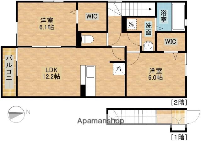 プレセデンテ A(2LDK/2階)の間取り写真