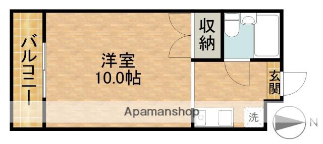 マイライフ上西(1K/1階)の間取り写真