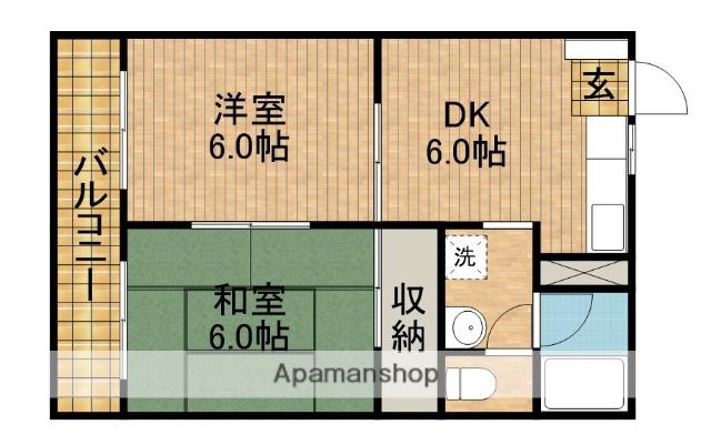 アーバンライフ壱番街(2DK/2階)の間取り写真