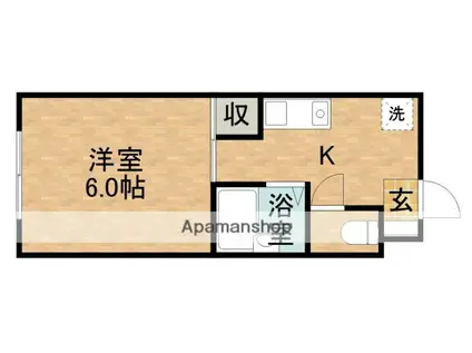 シェ・コンコルド(1K/2階)の間取り写真