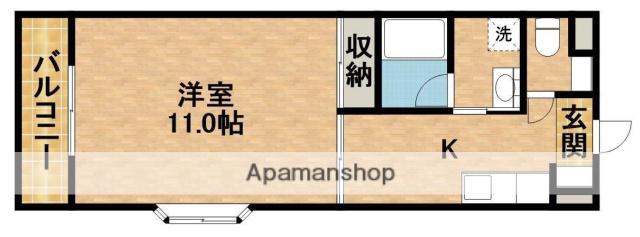 アソシエ(1K/5階)の間取り写真