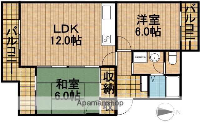 WINDY宮の前Ⅱ(2LDK/3階)の間取り写真