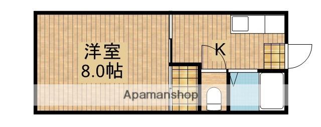 メゾン大浜(1K/2階)の間取り写真