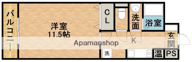 モンレーヴ葵東Ⅱ(1K/3階)の間取り写真