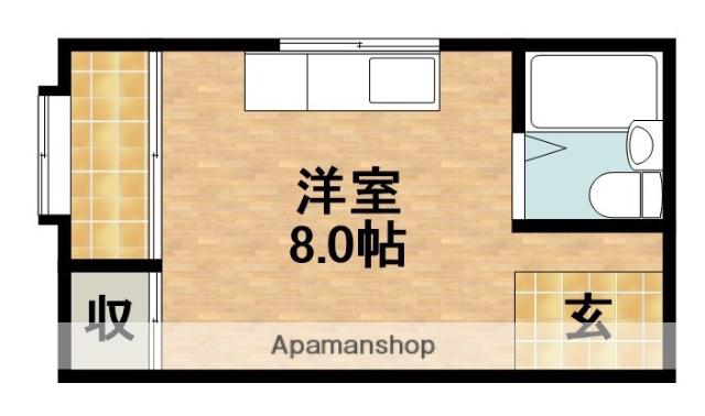 メゾン田町(ワンルーム/1階)の間取り写真
