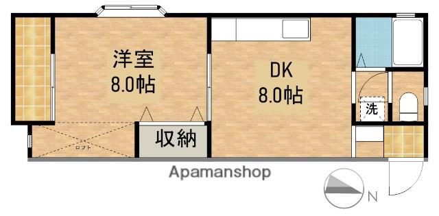 サンコート三方原Ⅰ(1DK/1階)の間取り写真