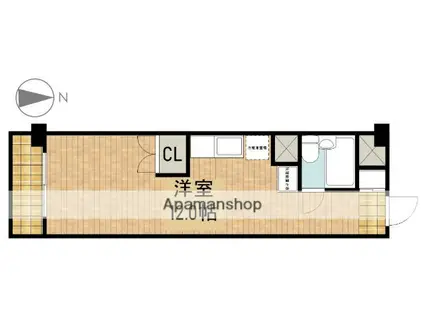 リアライズ浜松(ワンルーム/6階)の間取り写真
