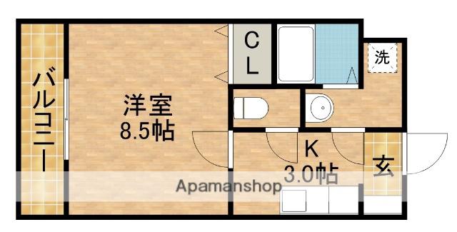 ロワトレーヌ(1K/3階)の間取り写真