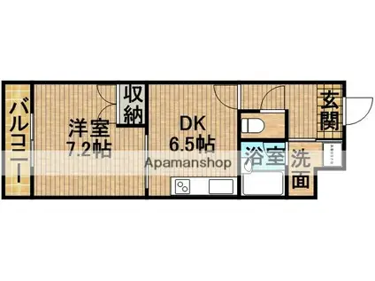 グランヒル7(1DK/5階)の間取り写真