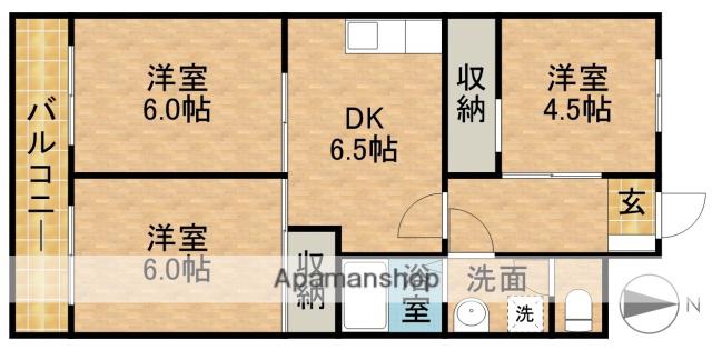 リアライズ浜松(3DK/7階)の間取り写真