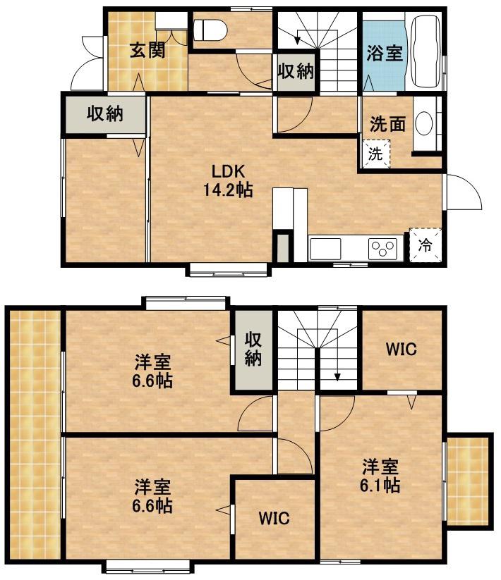 東海道本線 浜松駅 バス乗車時間:20分 丸塚橋バス停で下車 徒歩3分 2階建 築10年(3LDK)の間取り写真