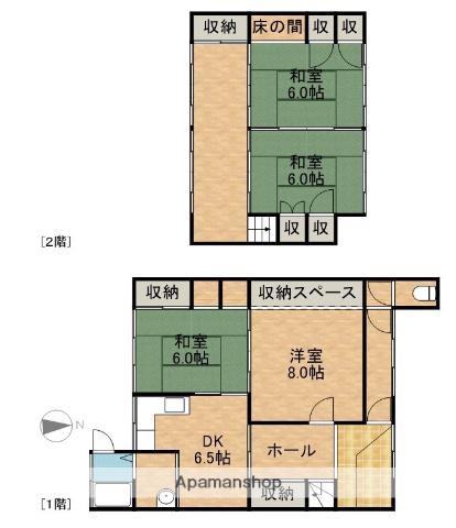 東海道本線 新居町駅 徒歩12分 2階建 築41年(4DK)の間取り写真