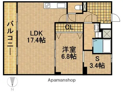 リ・スペランツァ(1SLDK/2階)の間取り写真