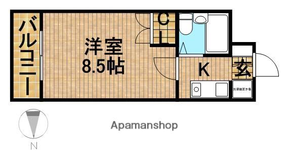 中沢シティハイツ(1K/3階)の間取り写真