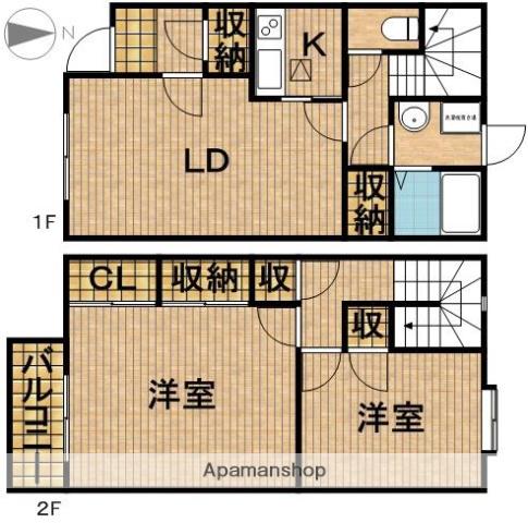 セレーネ(2LDK)の間取り写真
