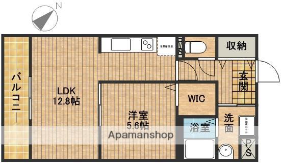 ラパノス(1LDK/1階)の間取り写真