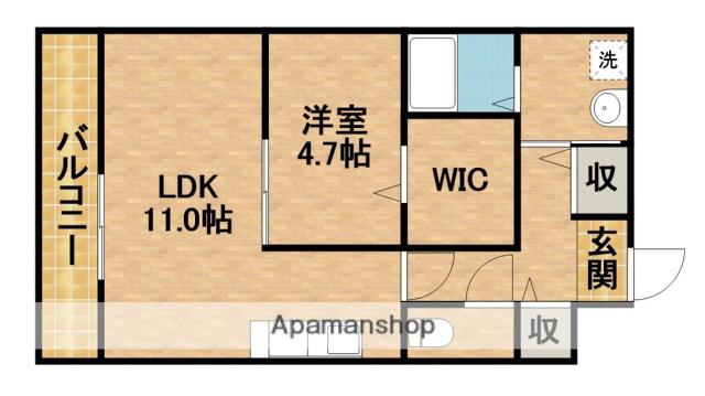遠州鉄道 さぎの宮駅 徒歩16分 3階建 築18年(1LDK/1階)の間取り写真
