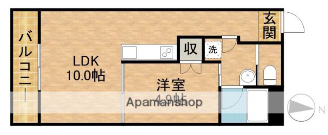 イーストコート(1LDK/9階)の間取り写真