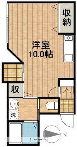 TKビル(ワンルーム/4階)の間取り写真