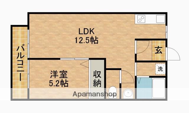 サンライト大一(1LDK/2階)の間取り写真