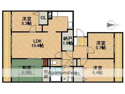 ライフインサーラ(4LDK/14階)の間取り写真