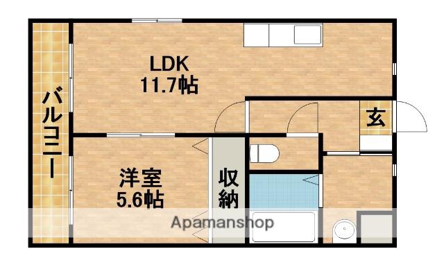 グラン・シャンボール(1LDK/3階)の間取り写真