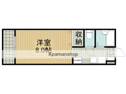 ライフインフォレスト(1K/1階)の間取り写真